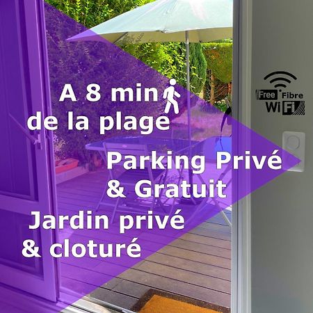 Studio Proche Plage - Parking Gratuit Et Prive - Terrasse Et Petit Jardin Cloture Courseulles-sur-Mer Ngoại thất bức ảnh