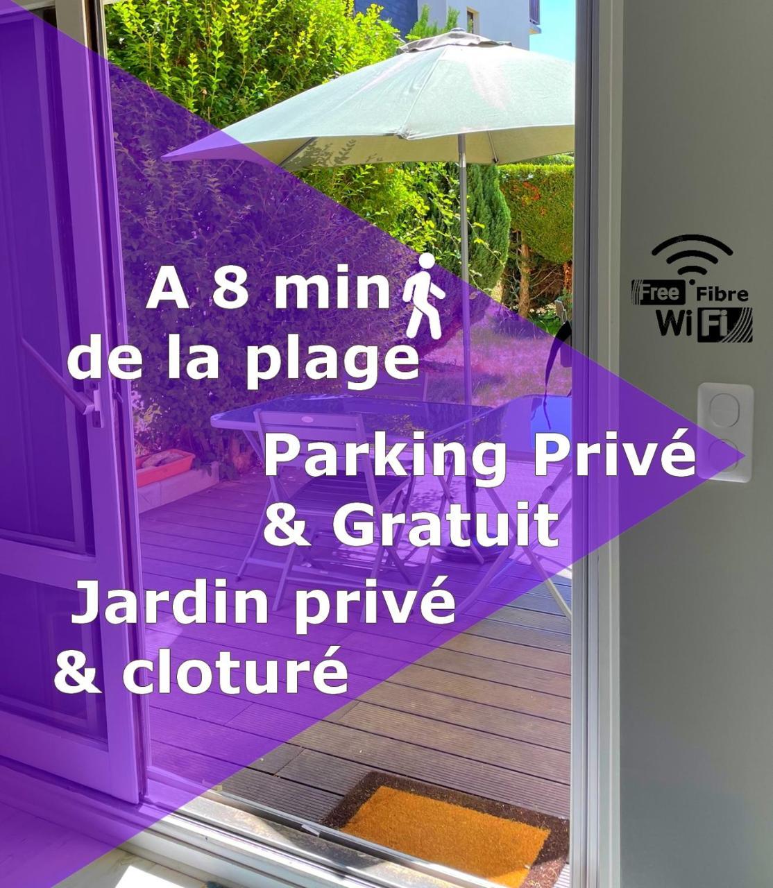Studio Proche Plage - Parking Gratuit Et Prive - Terrasse Et Petit Jardin Cloture Courseulles-sur-Mer Ngoại thất bức ảnh